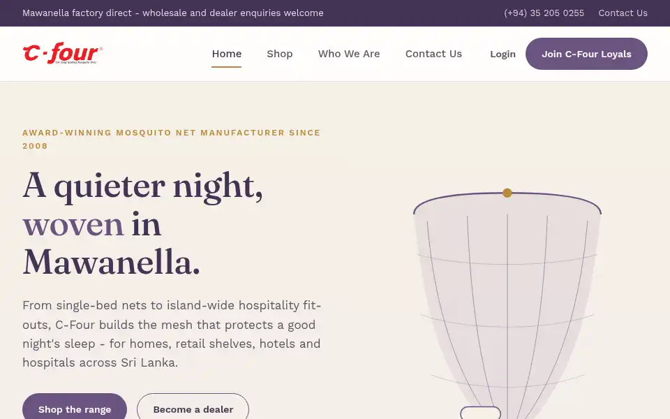 Screenshot of cfour.lk