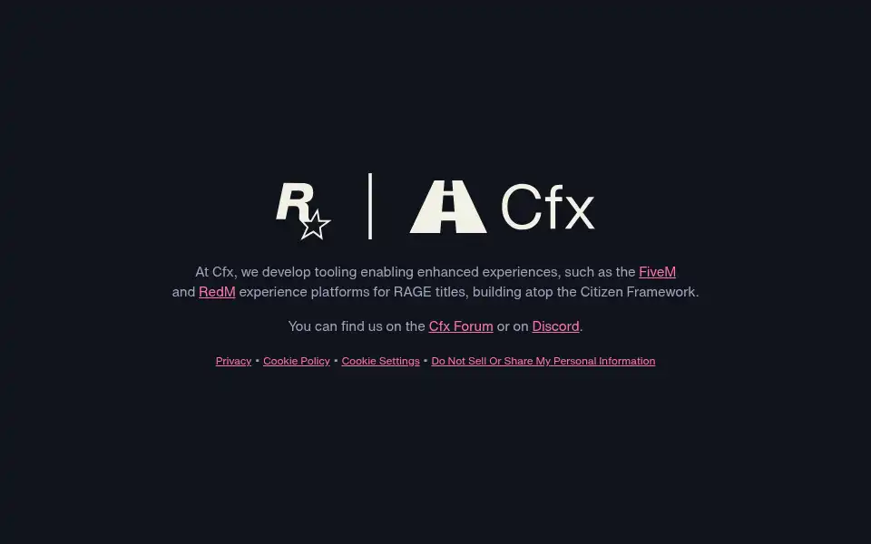 Screenshot of cfx.re