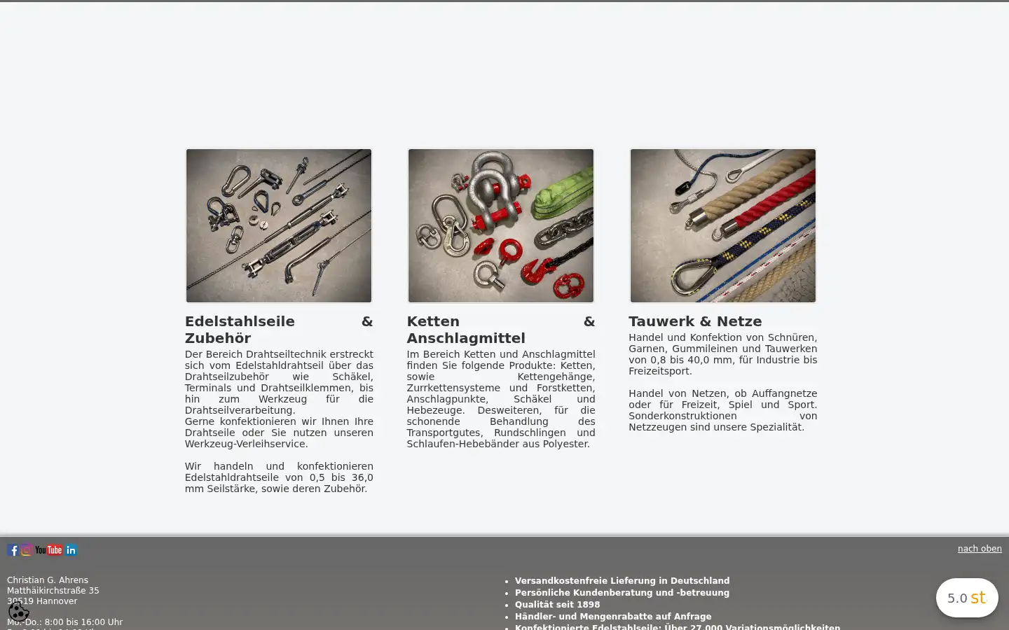 Screenshot of cgahrens.de