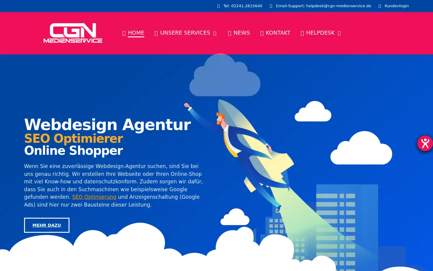 Screenshot of cgn-medienservice.de