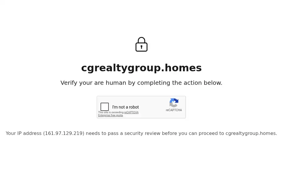 Screenshot of cgrealtygroup.homes