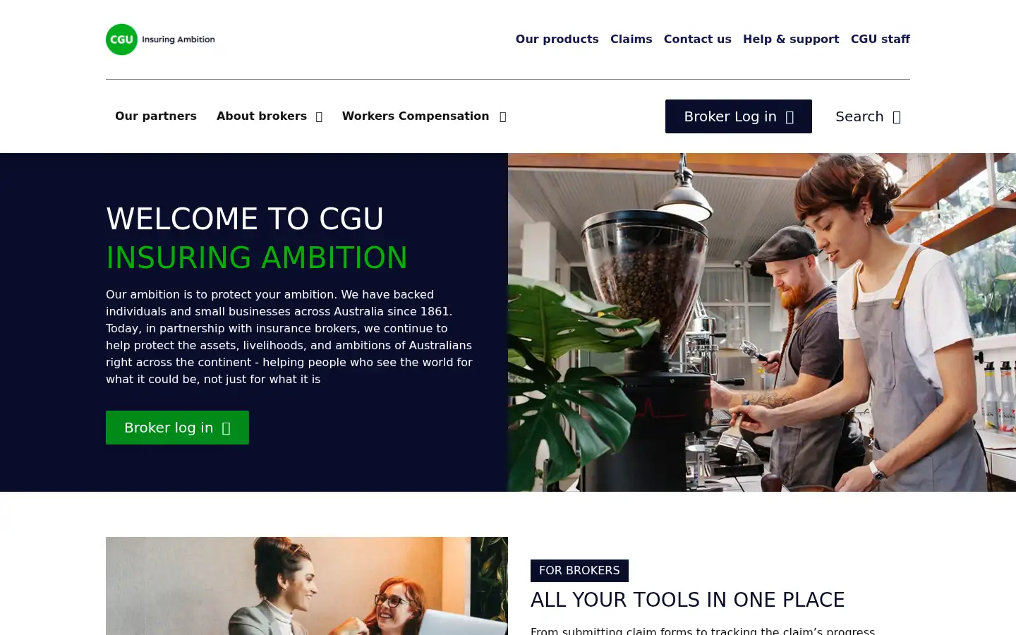 Screenshot of cgu.com.au