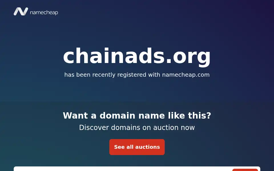 Screenshot of chainads.org