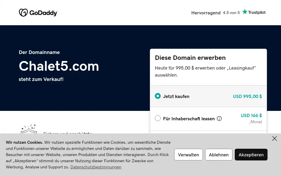 Screenshot of chalet5.com