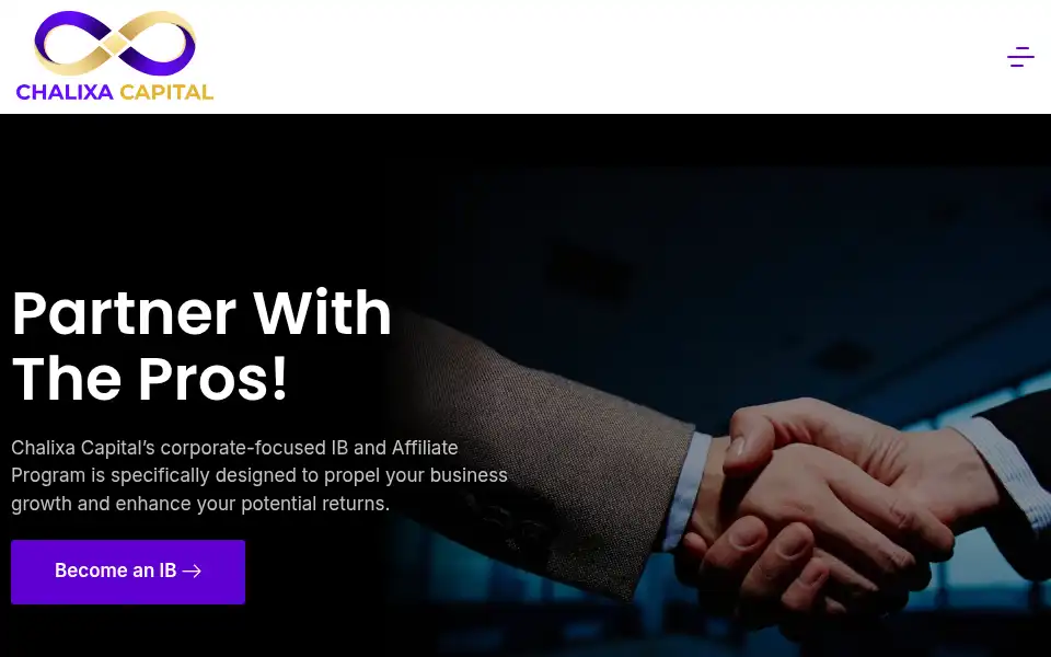 Screenshot of chalixacapital.com
