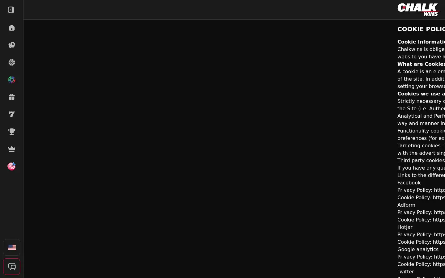 Screenshot of chalkwins.com
