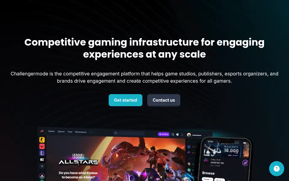Screenshot of challengermode.com