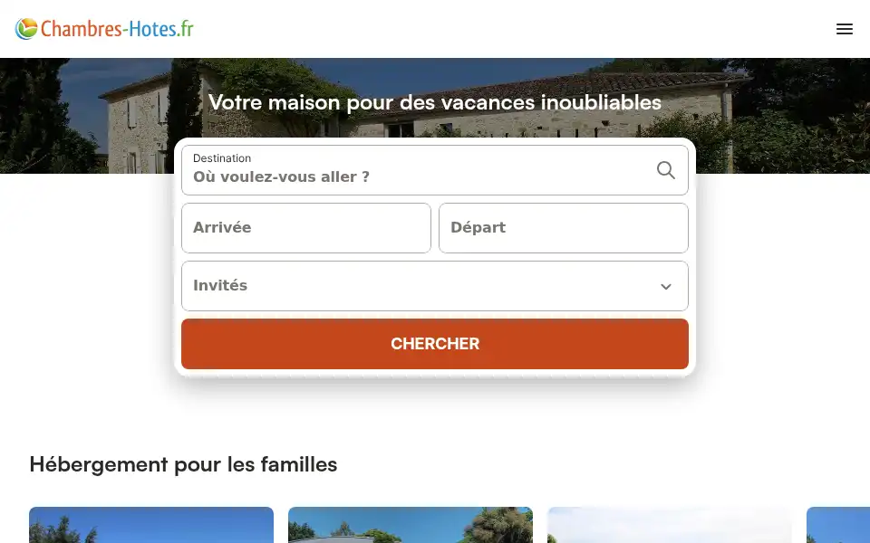 Screenshot of chambres-hotes.fr