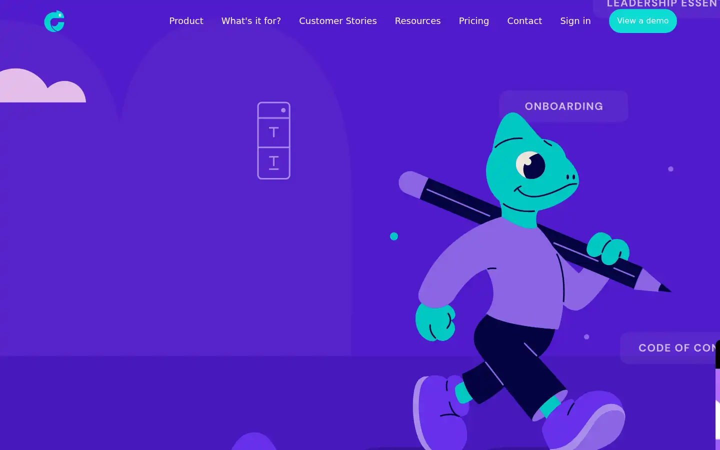 Screenshot of chameleoncreator.com