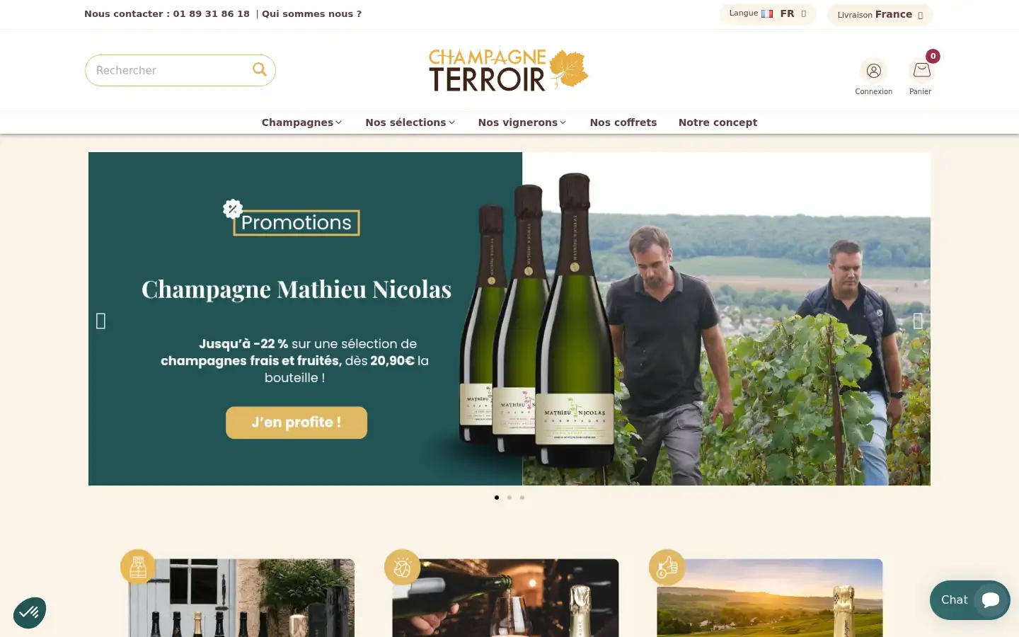 Screenshot of champagne-terroir.fr