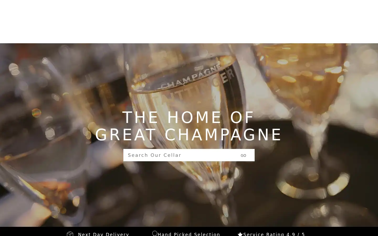Screenshot of champagneking.co.uk