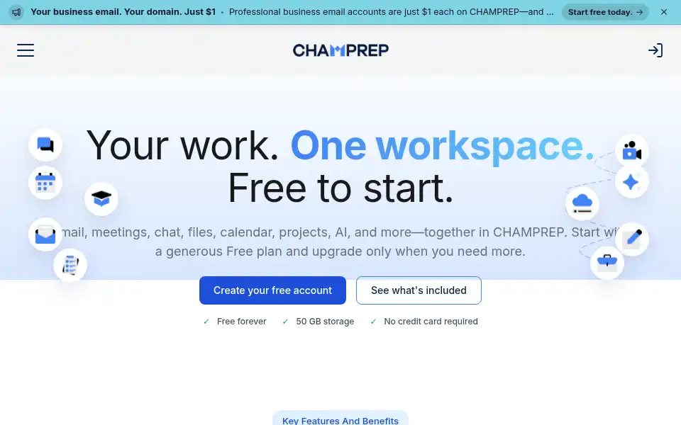Screenshot of champrep.com