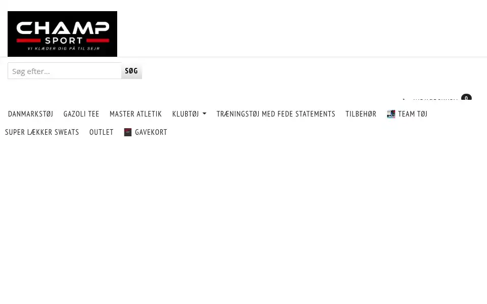 Screenshot of champsport.dk