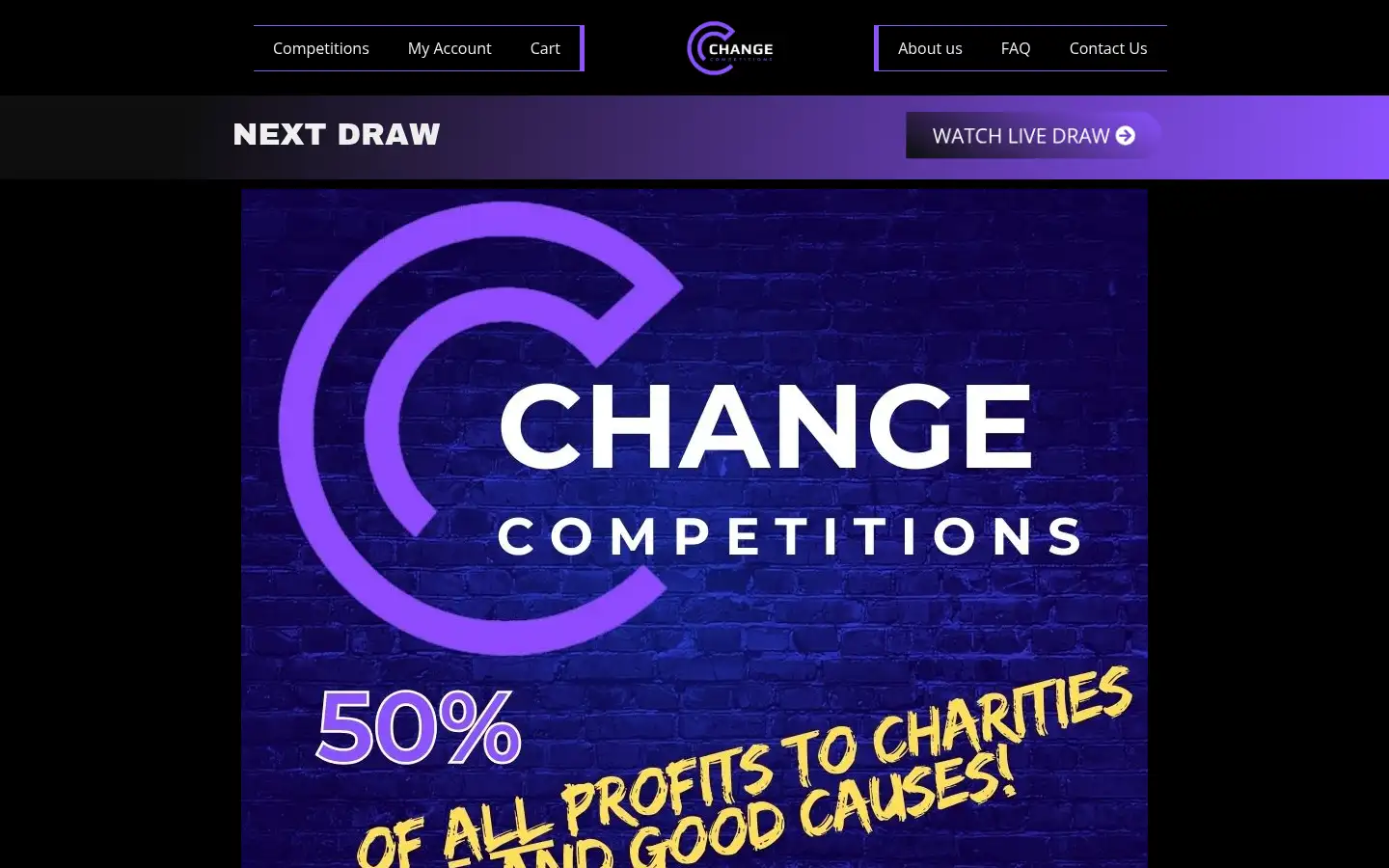 Screenshot of change-competitions.co.uk