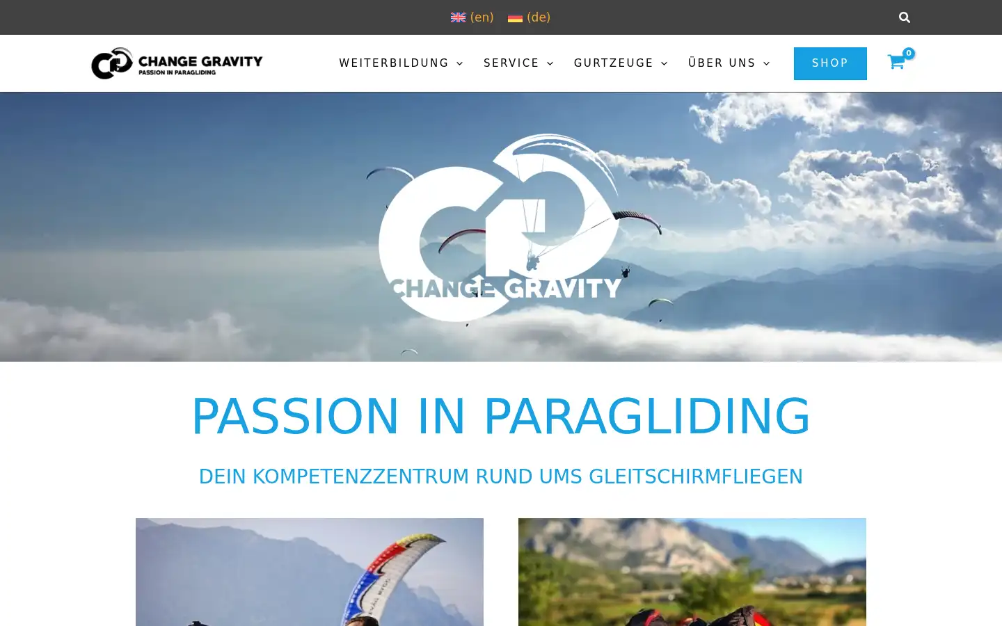 Screenshot of change-gravity.ch