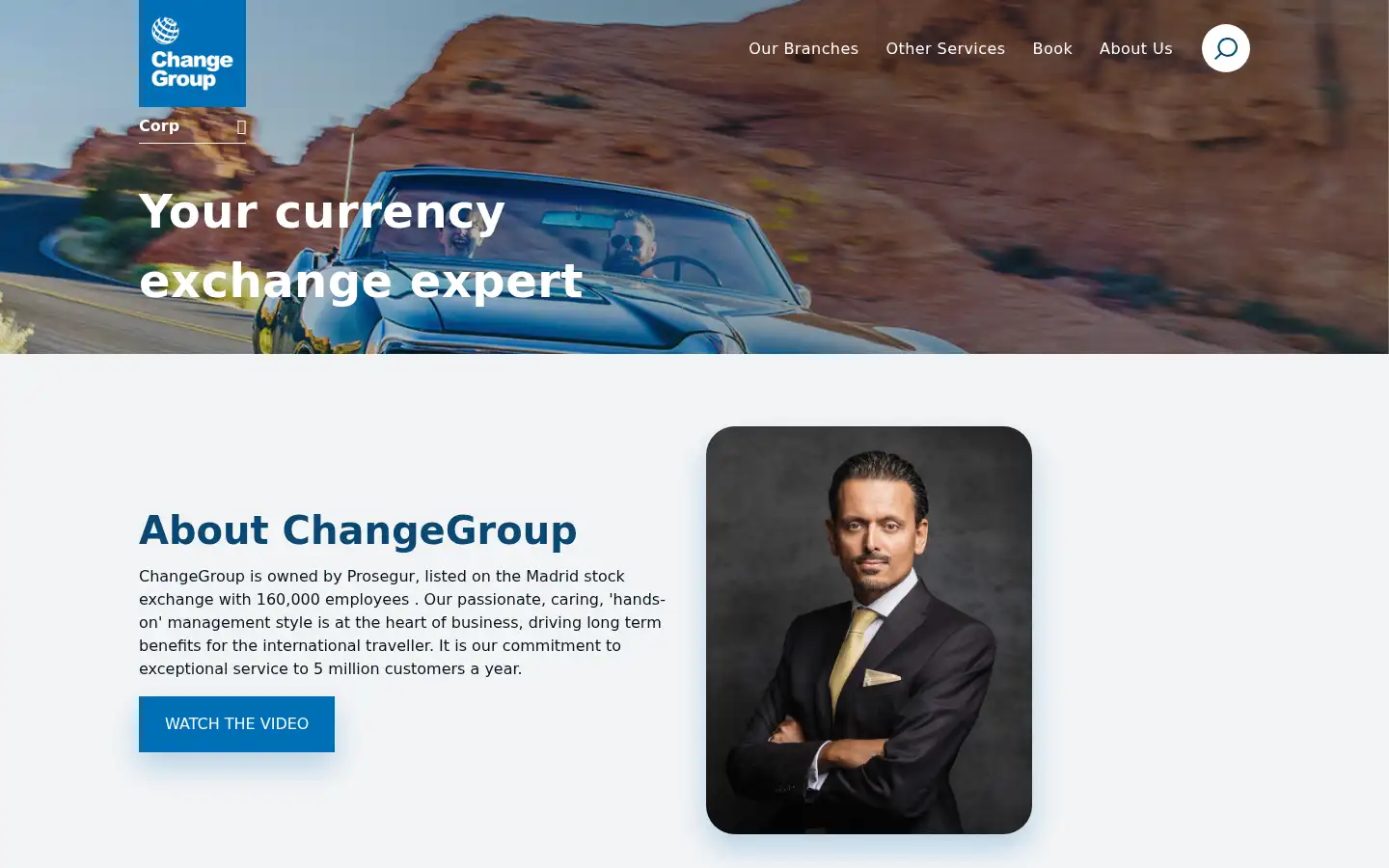 Screenshot of changegroup.com