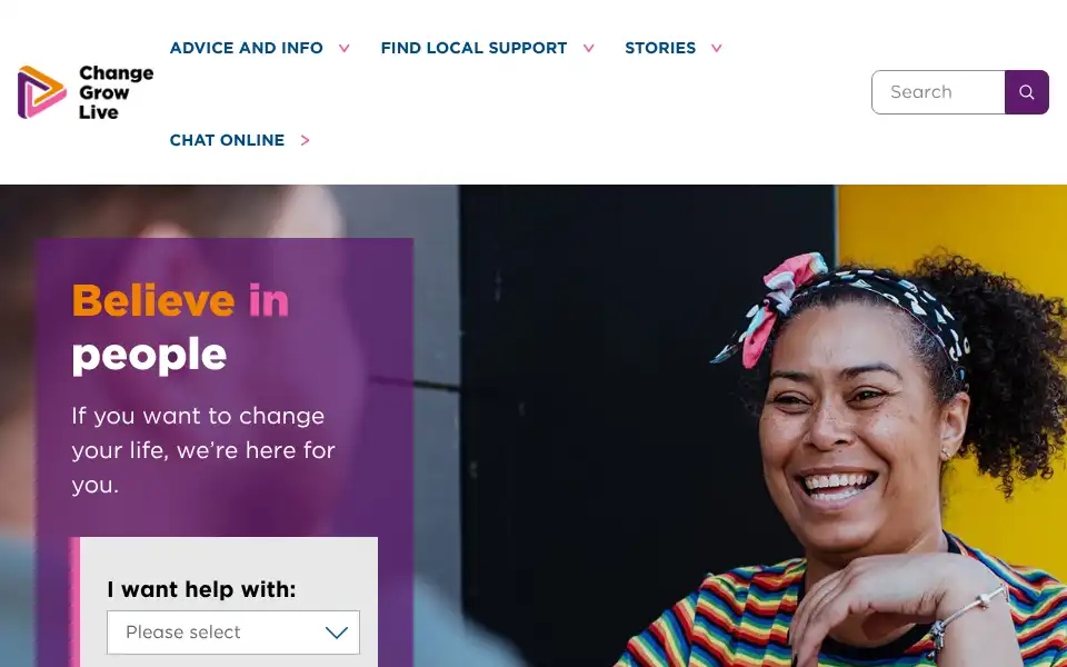 Screenshot of changegrowlive.org