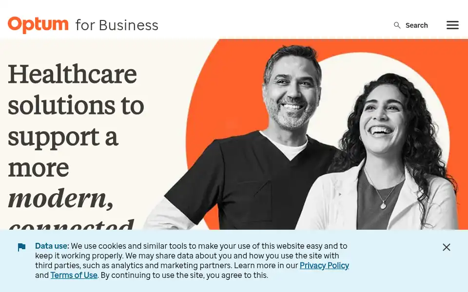 Screenshot of changehealthcare.com