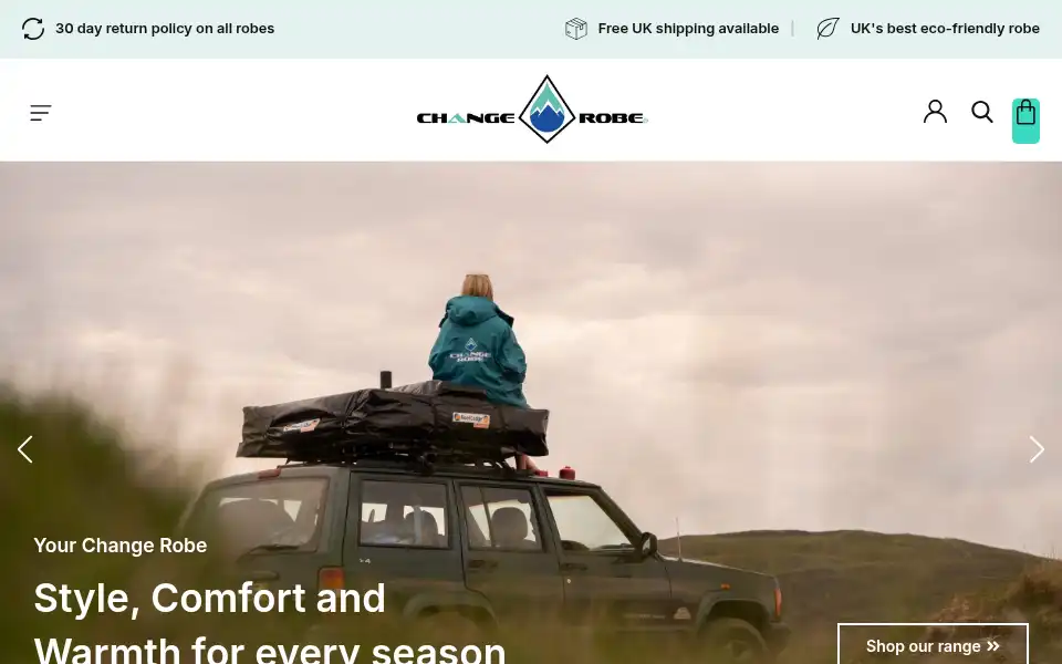 Screenshot of changerobe.com