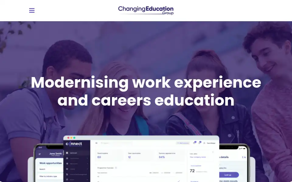 Screenshot of changingeducation.co.uk