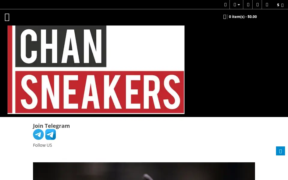 Screenshot of chanzsneakers.co
