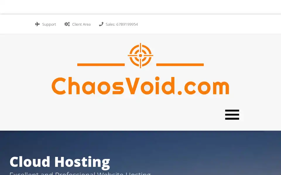 Screenshot of chaosvoid.com