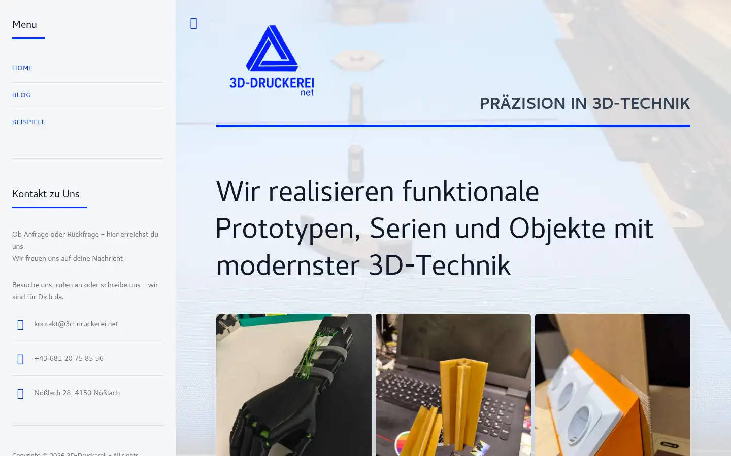 Screenshot of chapeau3d.net