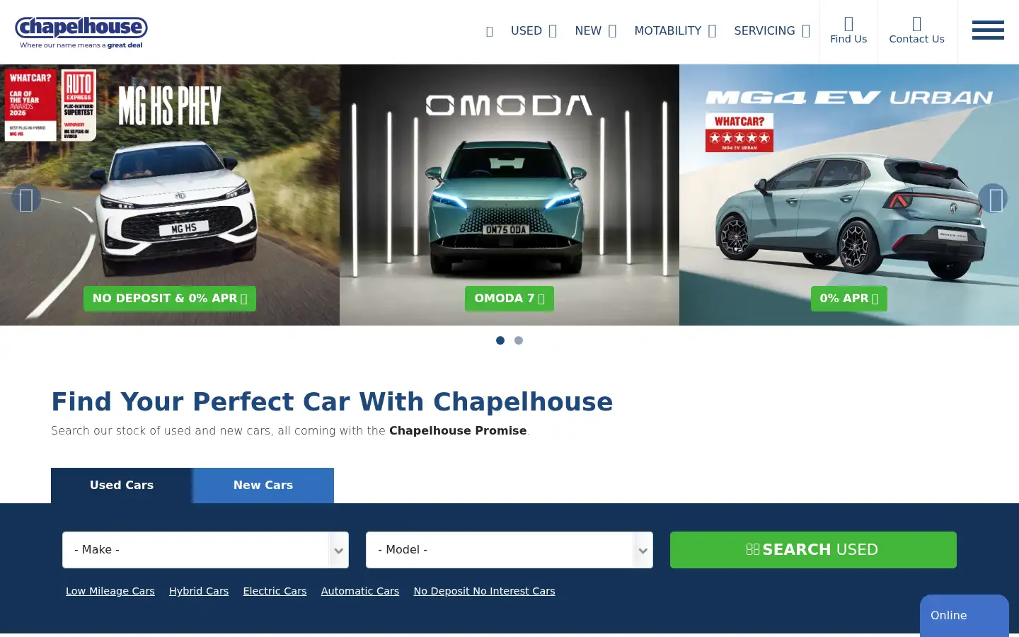 Screenshot of chapelhouse.co.uk
