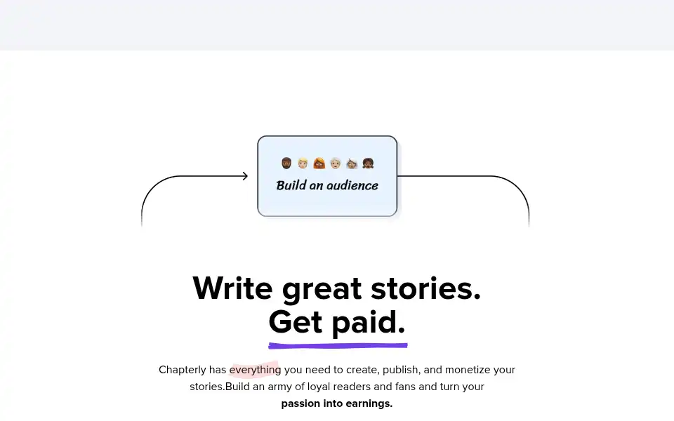 Screenshot of chapterly.com