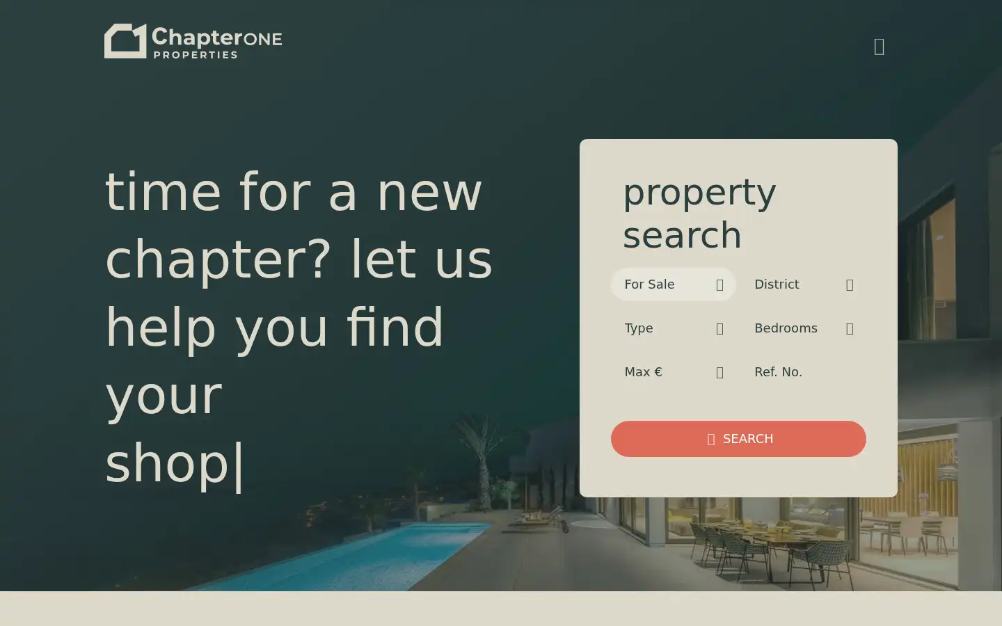 Screenshot of chapteroneproperties.com