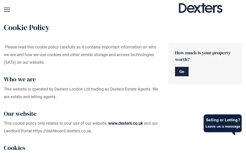 Screenshot of chard.co.uk