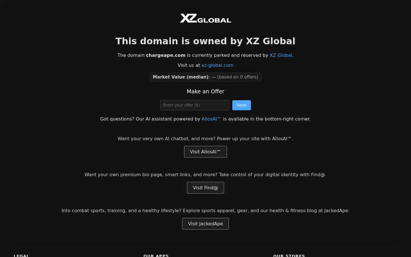 Screenshot of chargeape.com