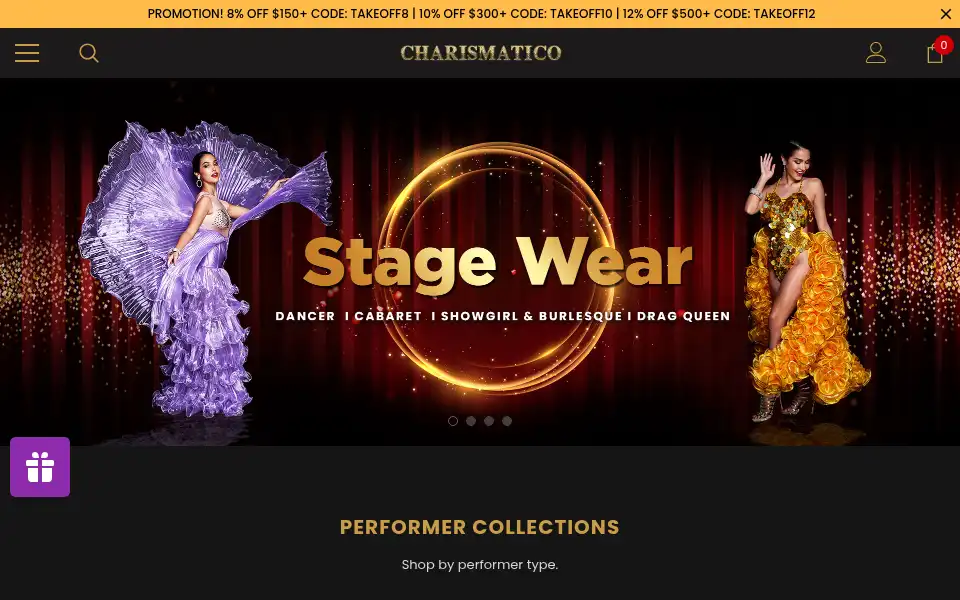 Screenshot of charismatico.com