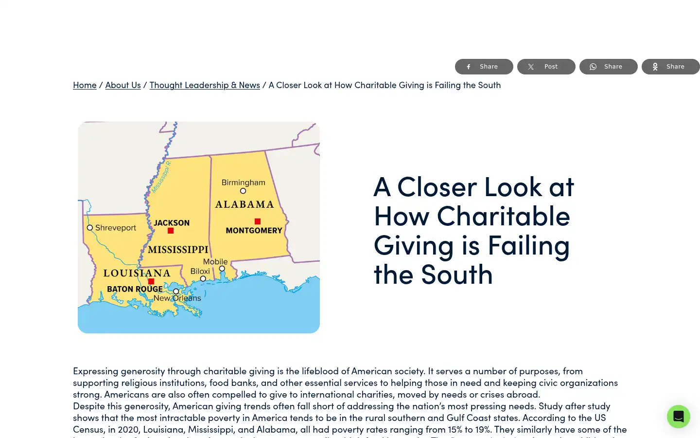 Screenshot of charitynavigator.org