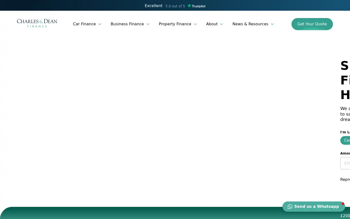 Screenshot of charlesanddean.com
