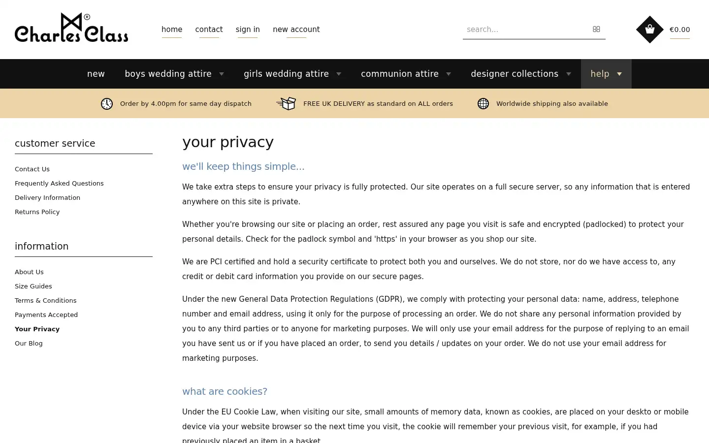 Screenshot of charlesclass.co.uk