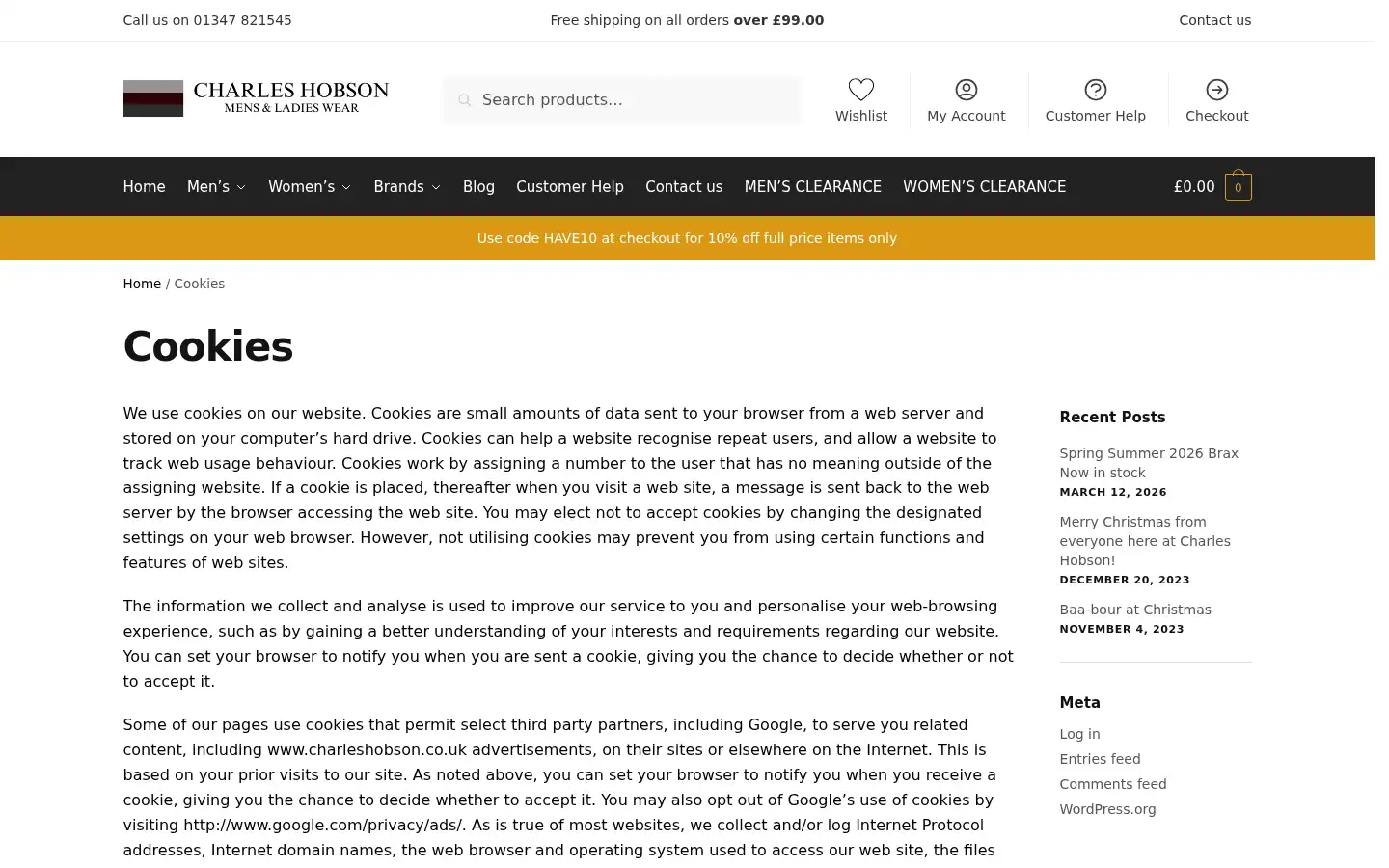 Screenshot of charleshobson.co.uk
