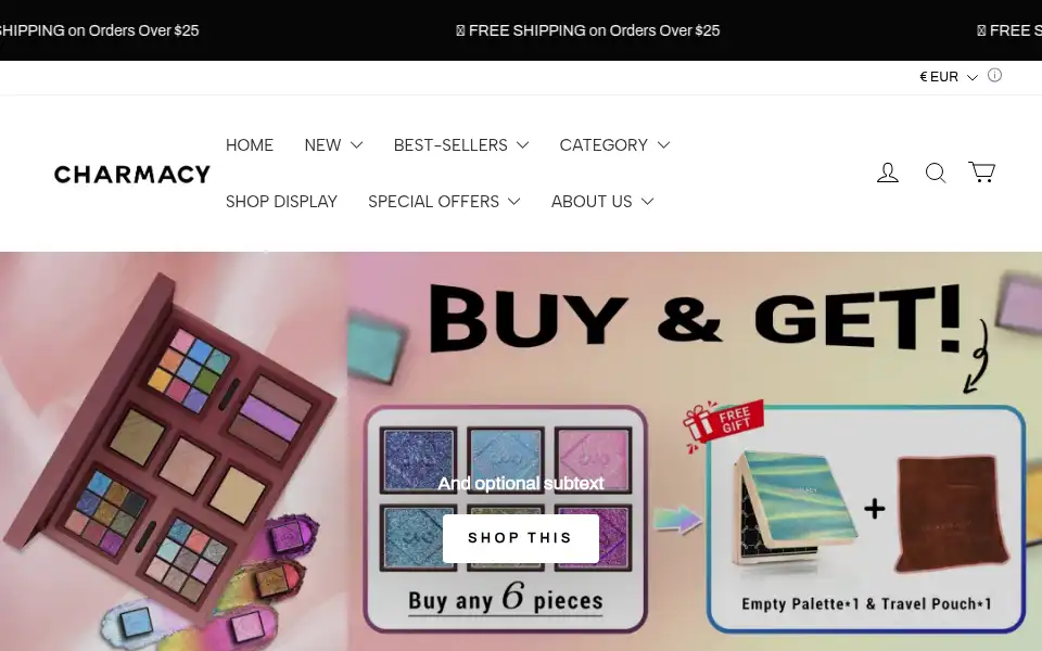 Screenshot of charmacyglobal.com