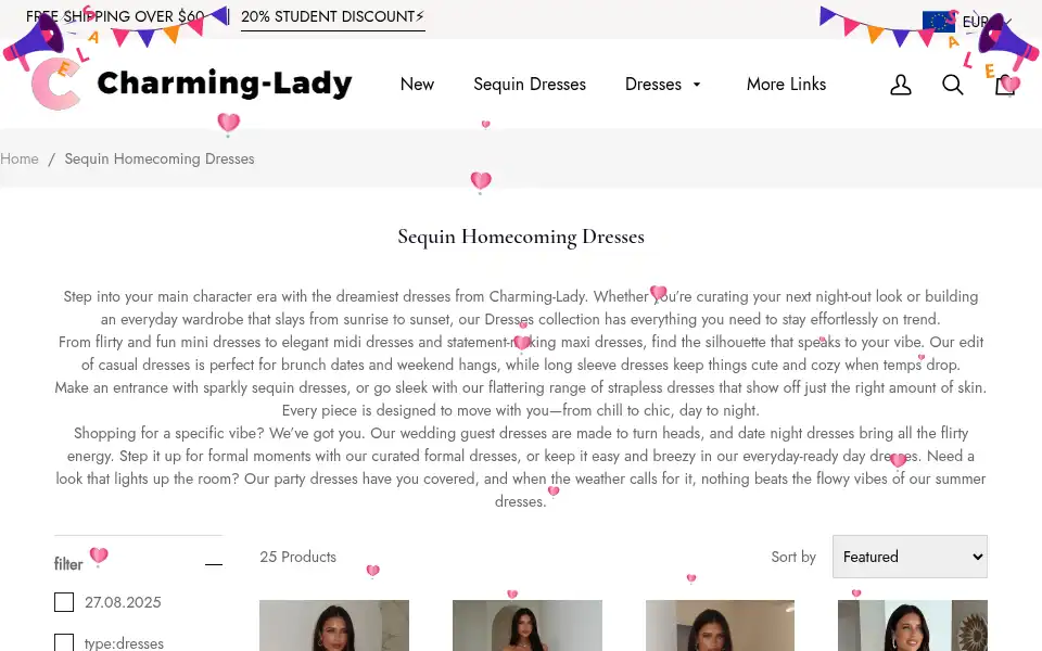 Screenshot of charming-lady.com