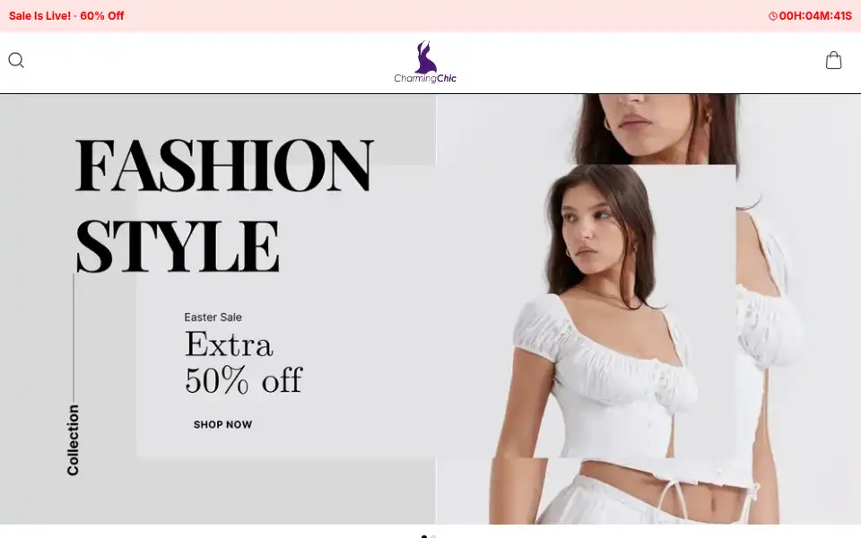 Screenshot of charmingchic.in