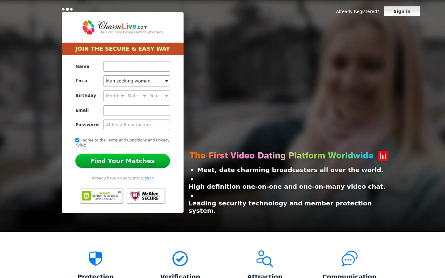 Screenshot of charmlive.com