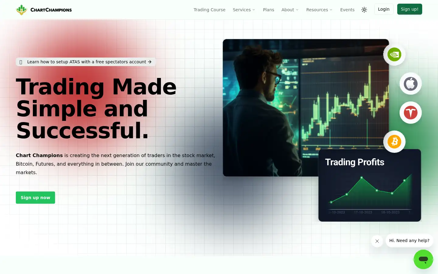 Screenshot of chartchampions.com