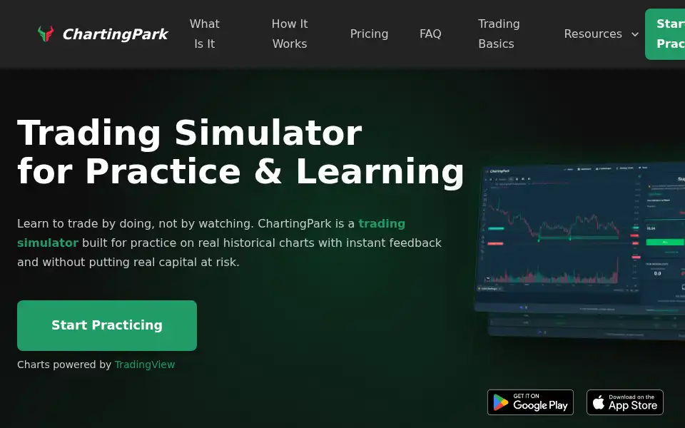 Screenshot of chartingpark.com