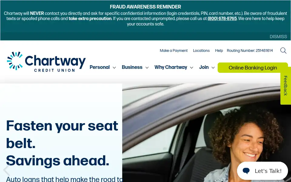 Screenshot of chartway.com