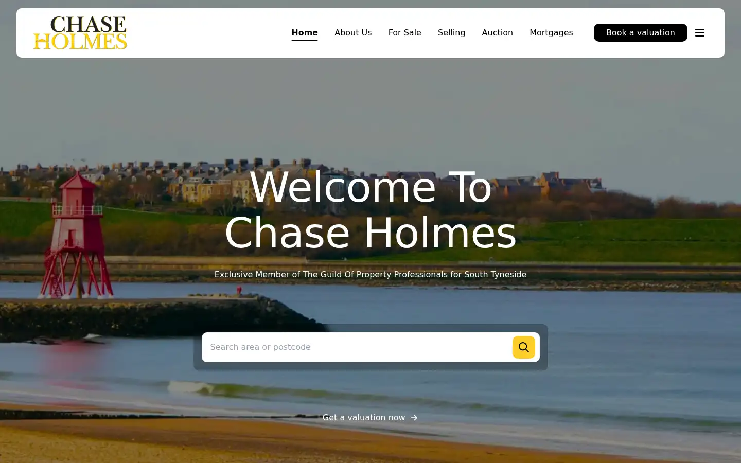 Screenshot of chaseholmes.co.uk