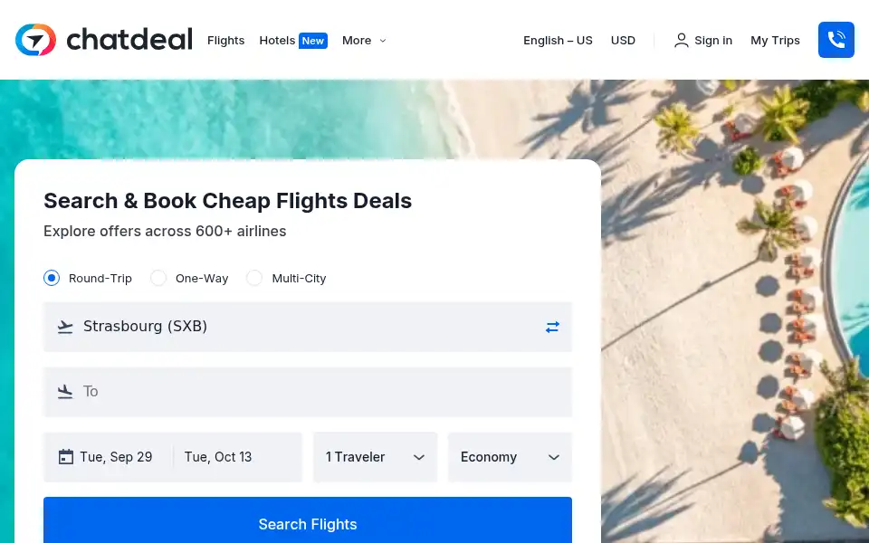 Screenshot of chatdeal.com
