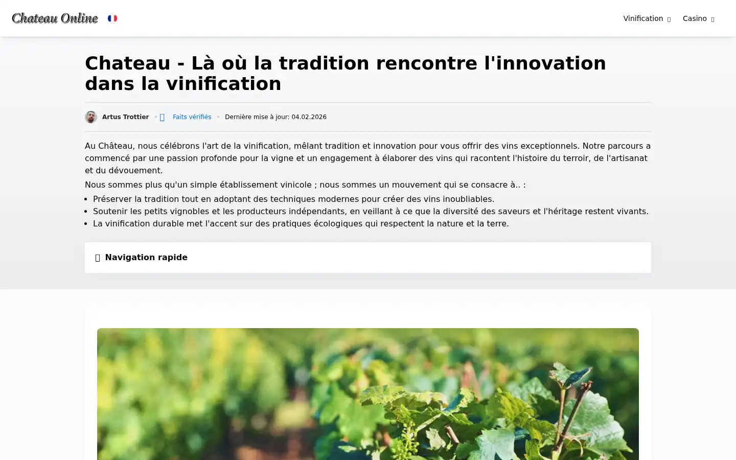 Screenshot of chateauonline.fr