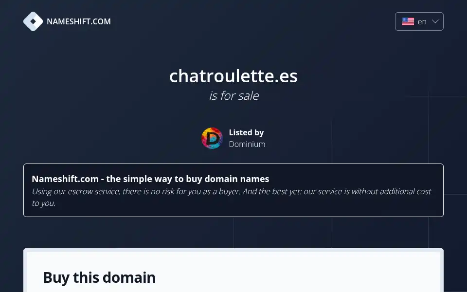 Screenshot of chatroulette.es