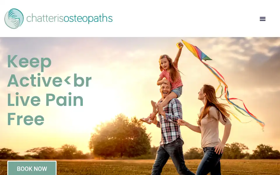 Screenshot of chatterisosteopaths.co.uk