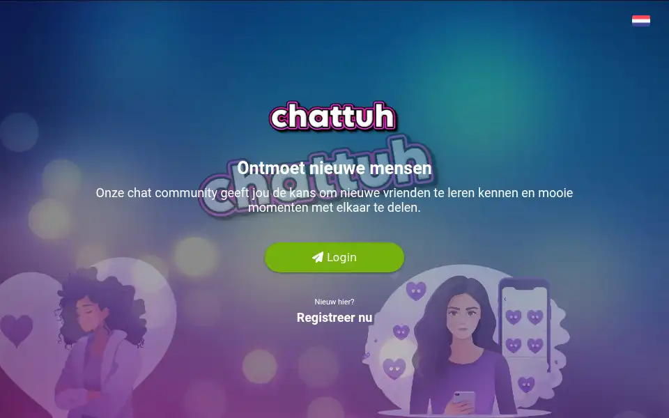 Screenshot of chattuh.nl